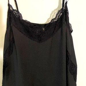 Black slip dress